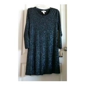 Ronni Nicole Dress iridescent sparkle size 14